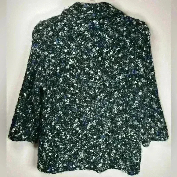 Susan Bristol Boucle Cardigan Jacket Wool Alpaca Mohair Blend Soft Size Medium - Picture 7 of 13